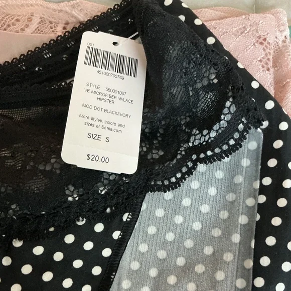 NWT 3 pair SOMA hipster panties - Picture 4 of 4